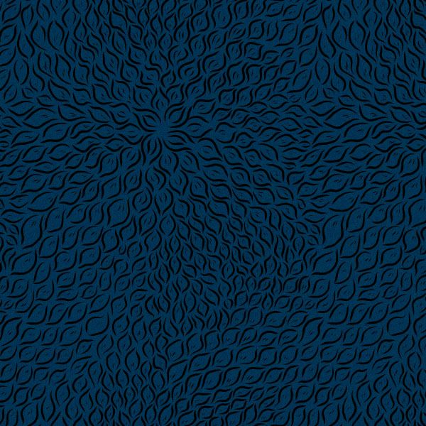 Blätterschwof - blau - Viskose-Jersey - VORBESTELLUNG