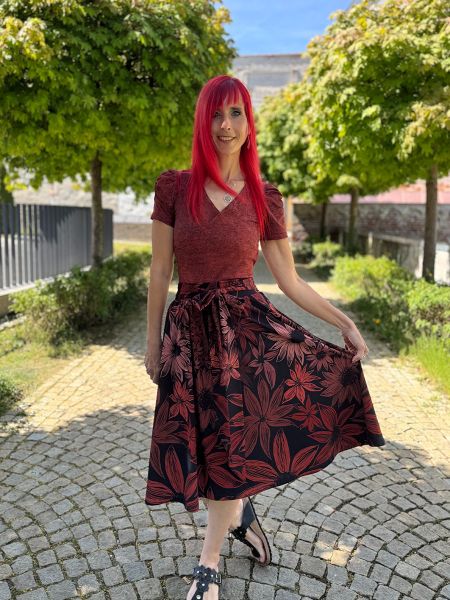 BlossomBreeze - rost - Bio-Jersey - 2,20 m RESTSTÜCK