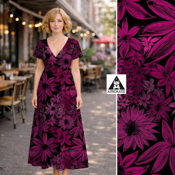 BlossomBreeze - beere - Viskose-Jersey - VORBESTELLUNG