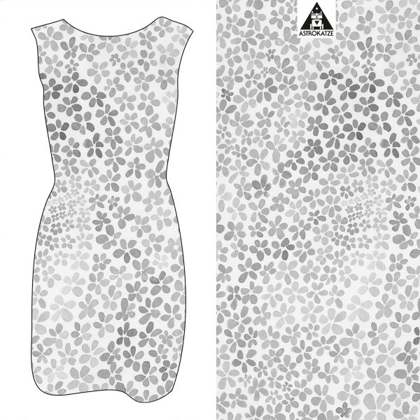 ColorBlossom BIG - pastell grau - Bio-JERSEY