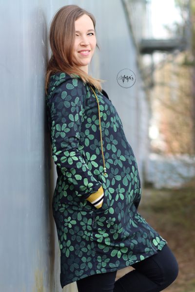 ColorBlossom BIG - mono moss - BIO-JERSEY