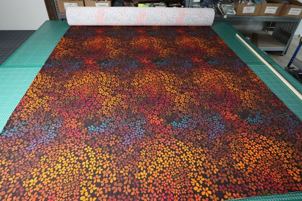 ColorBlossom - orange power - Viskose-Jersey - limitierte Sonderedition - 2,10 m RESTSTÜCK