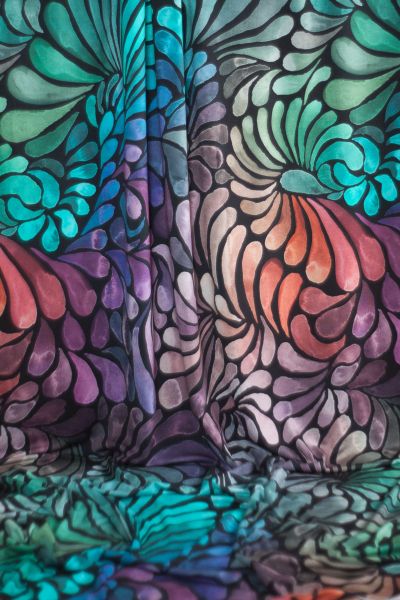 ColorDrops BIG - dark mystic - Modaljersey - 2,00 m RESTSTÜCK