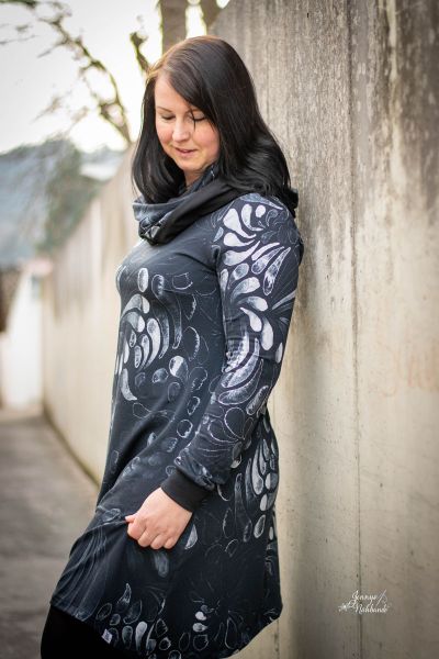 ColorDrops BIG - dark - grey - Bio-Sommersweat