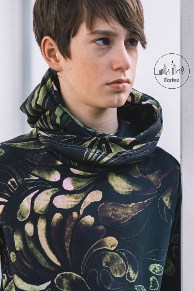 ColorDrops BIG - dark - moss - Bio-Sommersweat