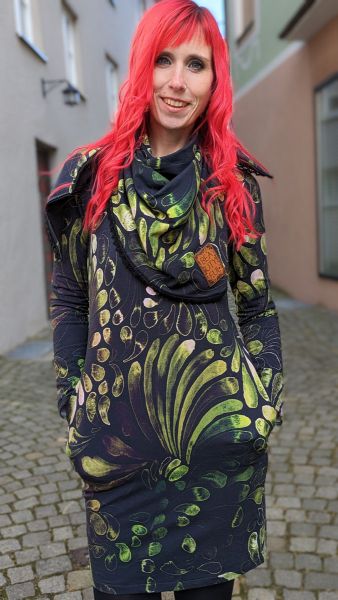 ColorDrops BIG - dark - moss - Bio-Sommersweat
