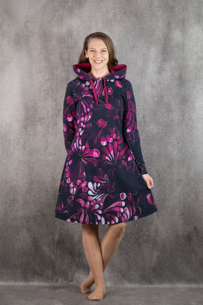 ColorDrops BIG - dark - pink - Bio-Sommersweat