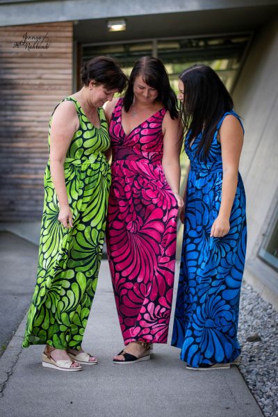 ColorDrops MAXI - dark mono rotpink - Modaljersey - VORBESTELLUNG