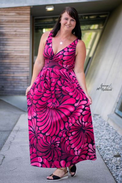 ColorDrops MAXI - dark mono rotpink - Modaljersey - VORBESTELLUNG