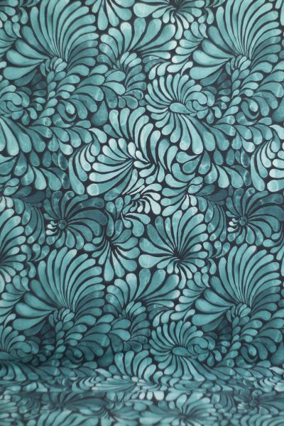 ColorDrops MID - dark - mono teal - Bio-Sommersweat