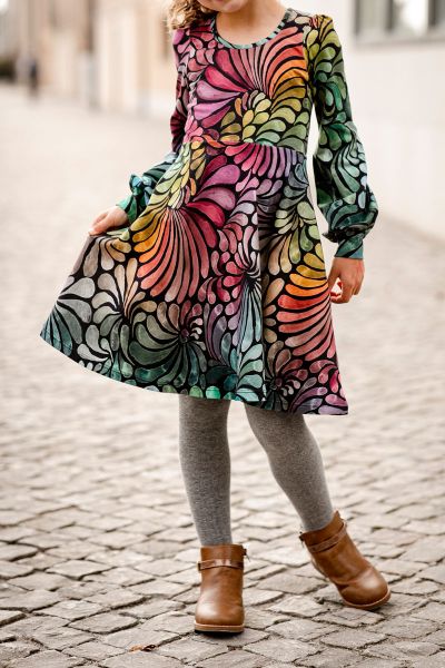 ColorDrops MID - dark rainbow - Bio-Jersey