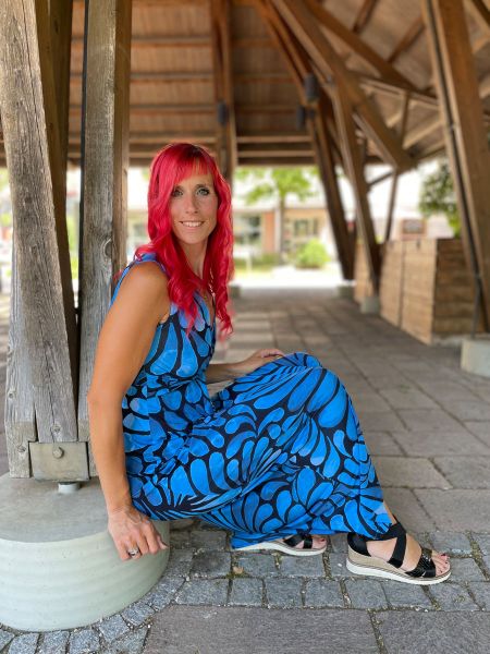 ColorDrops MAXI - dark mono blau - Modaljersey - VORBESTELLUNG