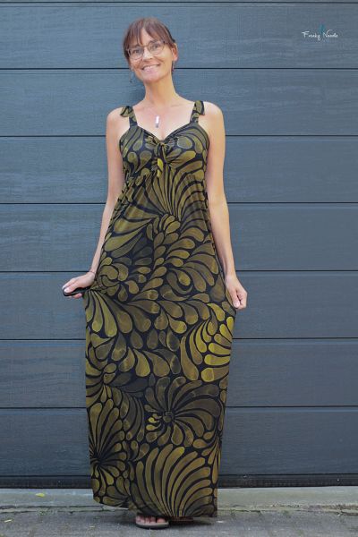 ColorDrops MAXI - dark mono olivgrün - Viskose-Jersey - VORBESTELLUNG