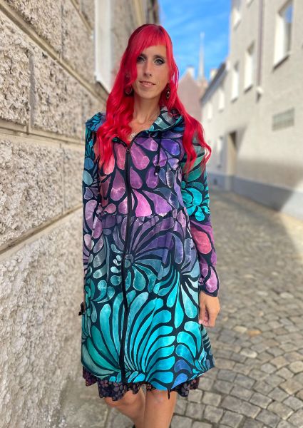 ColorDrops MAXI - dark mystic - Bio-Sommersweat 290 g/m2 - 0,70 m RESTSTÜCK