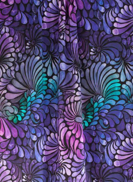 ColorDrops MID - mystic violet - Bio-Jersey - 1,75 m RESTSTÜCK