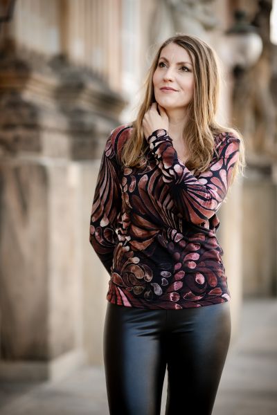 ColorDrops BIG - sweet brown - TENCEL-Crepe