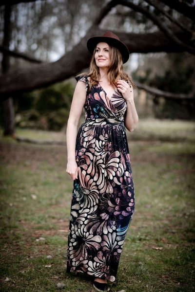 ColorDrops BIG - dark mystery - Lyocell / TENCEL-Crepe