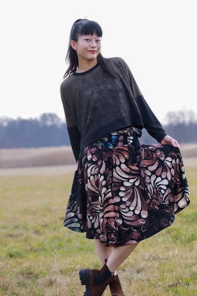 ColorDrops BIG - dark mystery - Lyocell / TENCEL-Crepe