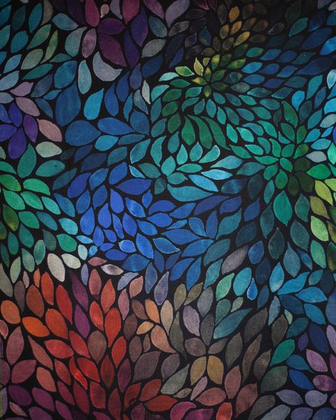 ColorLeaves MINI - cold energy - Bio Canvas - 100 % CO