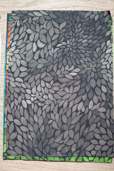 ColorLeaves MINI - mono grau - Bio Popeline - 100 % CO