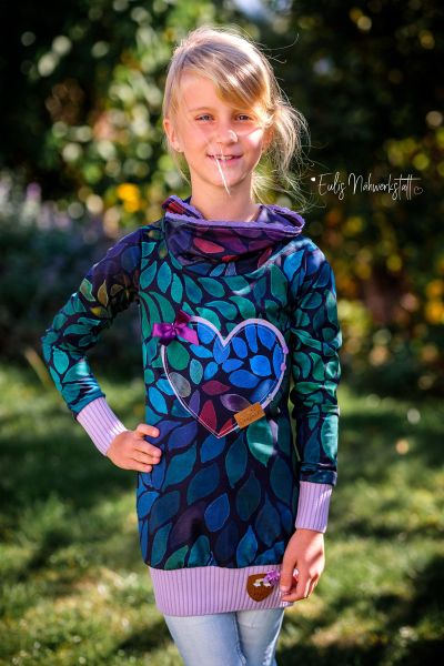 Pinseltupfer - cosmic space - Bio-Sweat - angeraut - extrabreit - 1,65 m RESTSTÜCK