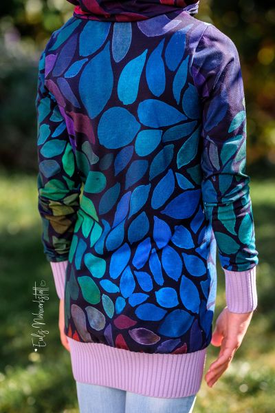 Pinseltupfer - cosmic space - Bio-Sweat - angeraut - extrabreit - 1,65 m RESTSTÜCK