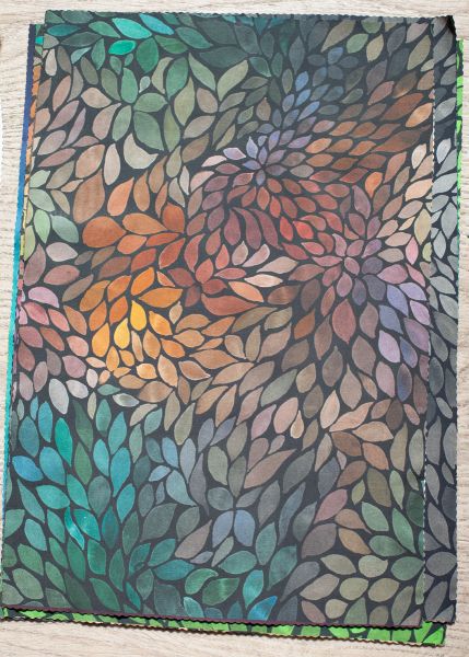 ColorLeaves MINI - mystic autumn - Bio Popeline - 100 % CO - A/B-Ware - 1,50 m RESTSTÜCK
