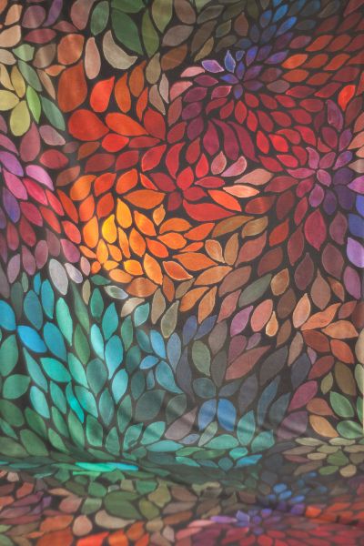 ColorLeaves - warm energy - Viskose Webware - VORBESTELLUNG