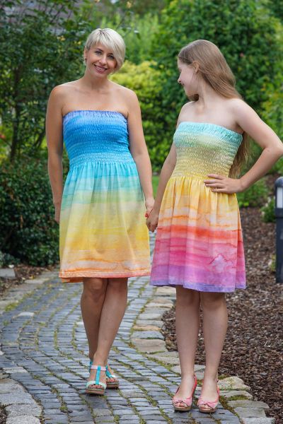 ColorStripes BIG - rainbow - Bio-JERSEY - 1,95 m RESTSTÜCK
