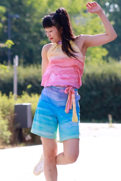 ColorStripes BIG - rainbow - Bio-JERSEY - 1,95 m RESTSTÜCK