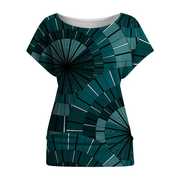 ColorWheels - petrol - Bio-Jersey - 0,85 m RESTSTÜCK