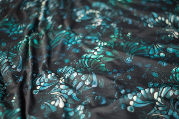 ColorDrops MINI - 2in1 Design - dark - turquoise / blue - Badeanzugstoff