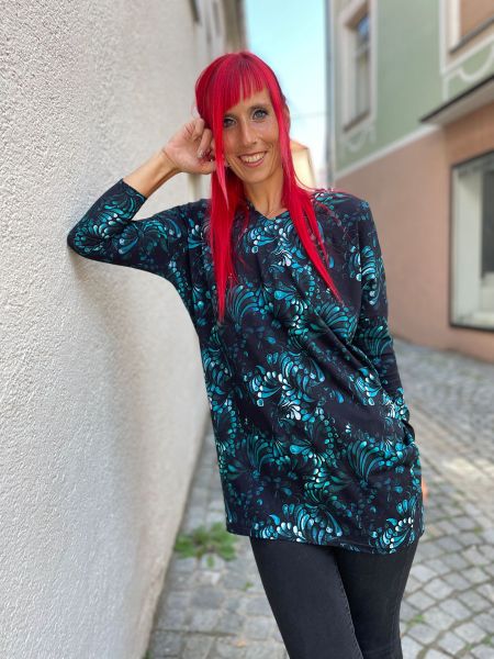 ColorDrops MINI - dark - turquoise - Bio-JERSEY