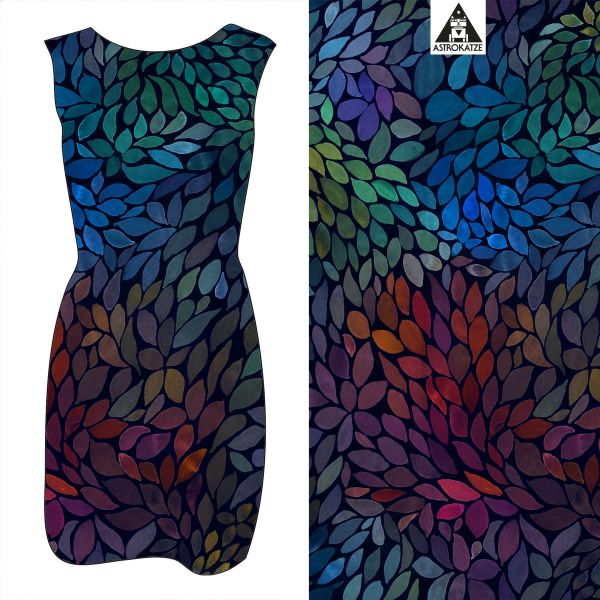 ColorLeaves - cold energy - Bio Popeline - 100 % CO - Pre-Order - BITTE LESEN!