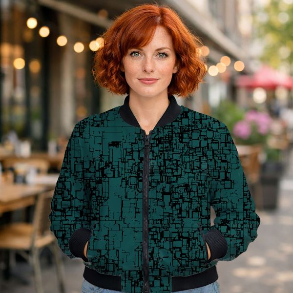 connected - petrol - Bio-Jersey - 1,20 m RESTSTÜCK