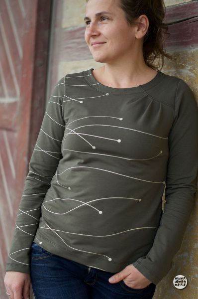 CosmicBlossom - oliv / champagner Glitzer