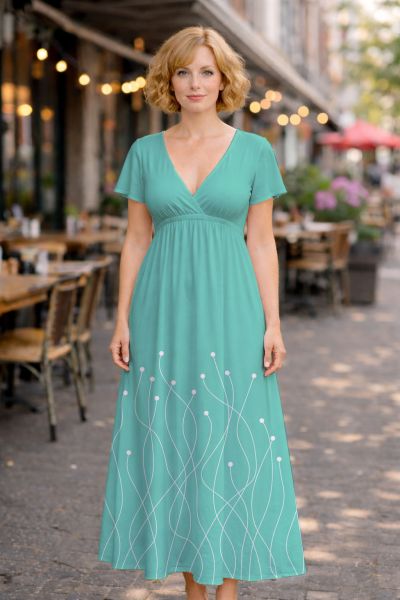 CosmicBlossom FUN - aqua - Viskose-Jersey - VORBESTELLUNG
