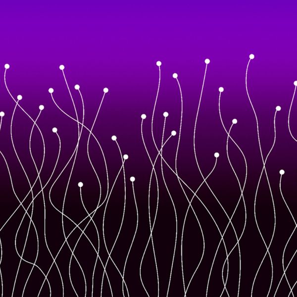 CosmicBlossom FUN - gradientpurple - Viskose-Jersey - VORBESTELLUNG