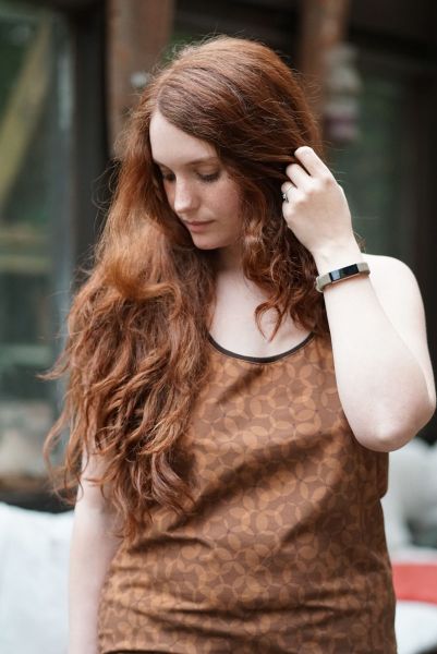 DarkBokeh - golden caramel - Bio-Jersey - 220 g/m2 - 2,30 m RESTSTÜCK