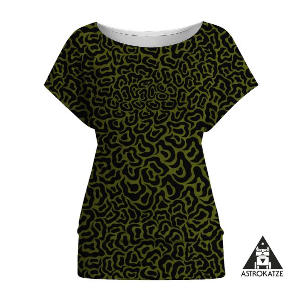 Fantasy Animal Print BIG - oliv - Bio-Jersey - VORBESTELLUNG
