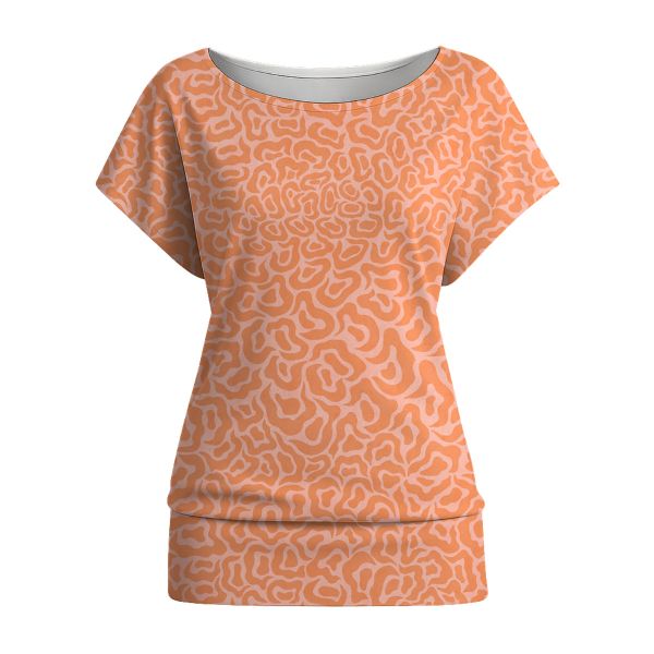 Fantasy Animal Print BIG - Apricot - Viskose Webware - VORBESTELLUNG