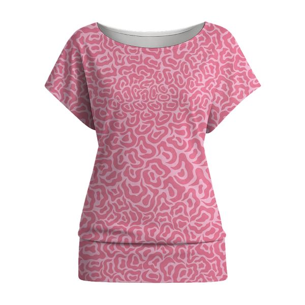 Fantasy Animal Print BIG - Erdbeereis - Viskose Webware - VORBESTELLUNG