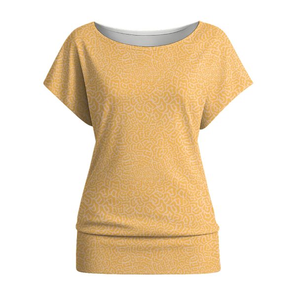 Fantasy Animal Print MINI - Honigmelone - Viskose Webware - VORBESTELLUNG