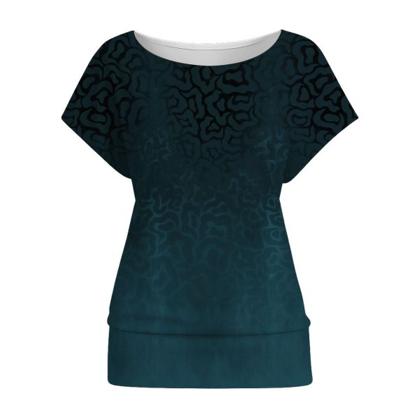 Fantasy Animal Gradient - petrol - Bio-Jersey - VORBESTELLUNG