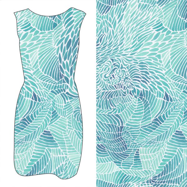 Fossilia - aqua - Bio-Jersey