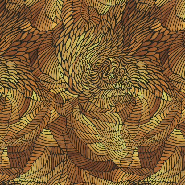 Fossilia - gold - Viskose-Jersey - VORBESTELLUNG
