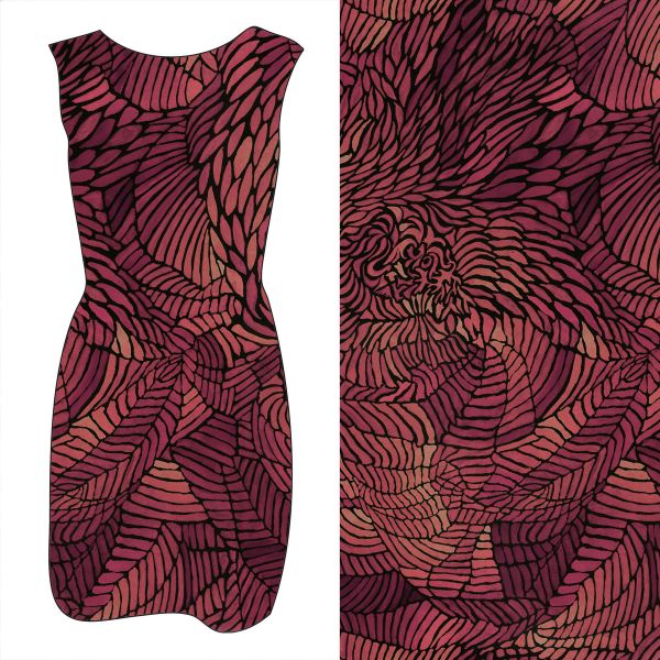 Fossilia - burned red - Bio-Jersey - VORBESTELLUNG