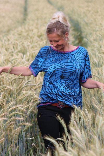 Fossilia - kobalt - Bio-Jersey - VORBESTELLUNG