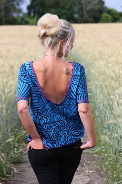 Fossilia - kobalt - Bio-Jersey - VORBESTELLUNG