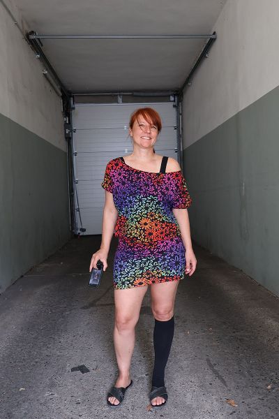 FunFlowers - warm rainbow - Bio-Jersey